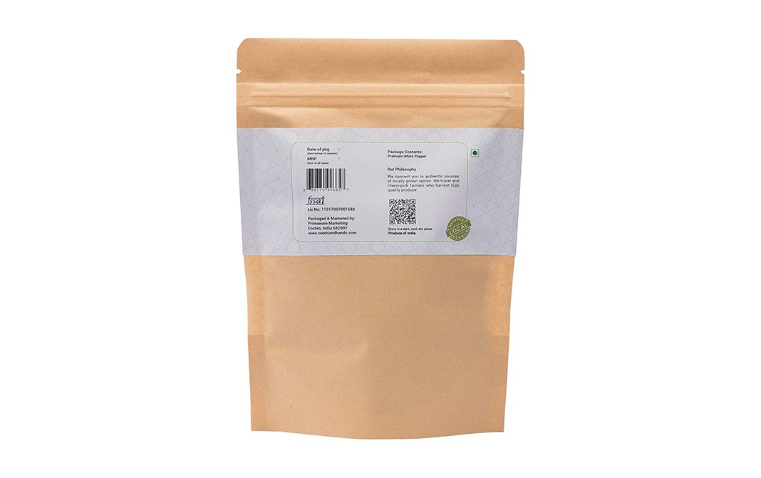 Seeds And Hands White Pepper    Pack  100 grams